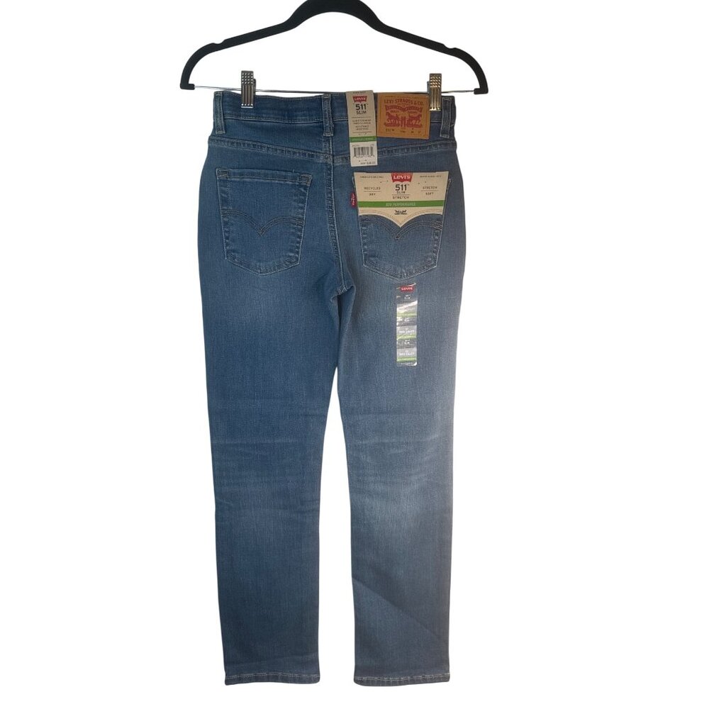 New Levis 511 Slim Stretch Denim Jeans In Eco Performance Fabric - Picture 2 of 15